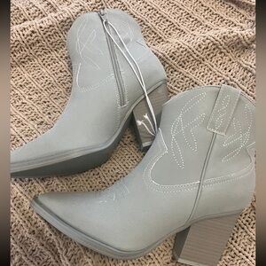 Altar’d State dust blue western bootie